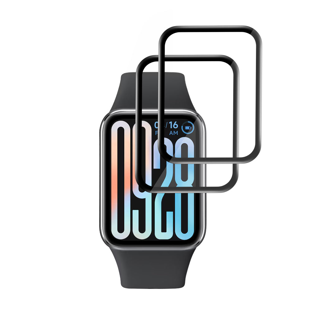 Accesoriu smartwatch Techsuit Nano Flex (set de 2) compatibil cu Xiaomi Smart Band 9 Pro, Negru