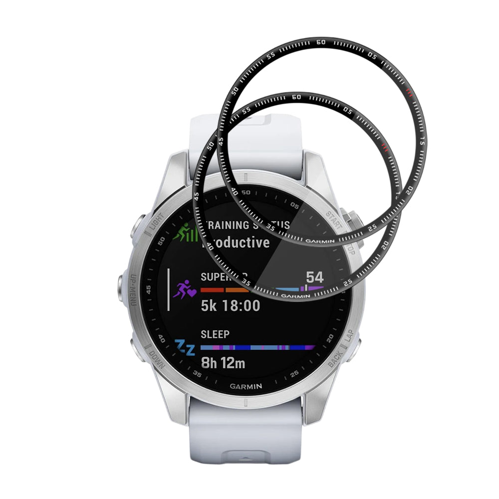 Accesoriu smartwatch Techsuit Nano Flex (set de 2) compatibil cu Garmin Fenix 7S, Negru