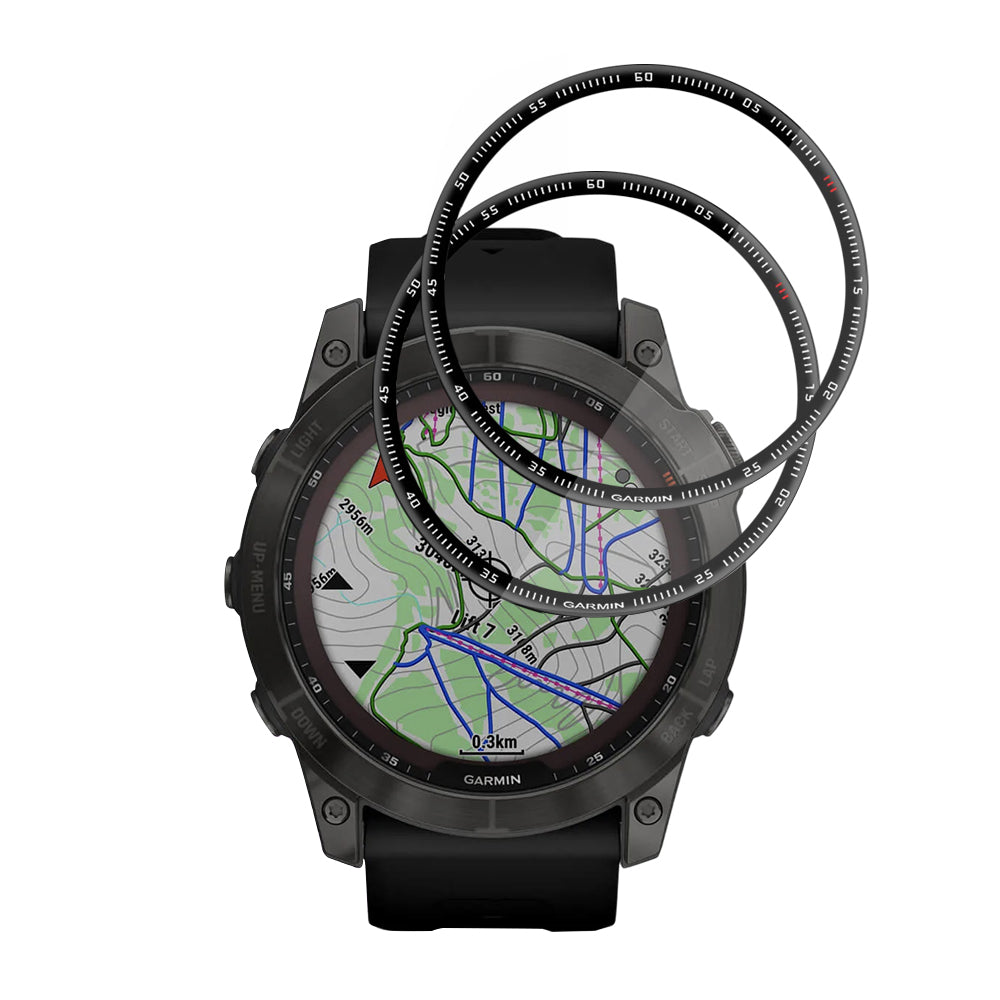 Accesoriu smartwatch Techsuit Nano Flex (set de 2) compatibil cu Garmin Fenix 7X, Negru