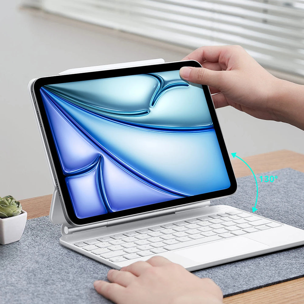 Husa de protectie tableta ESR Rebound Magnetic Keyboard compatibil cu iPad 10 (2022) 10.9 / 11 (2025), Alb
