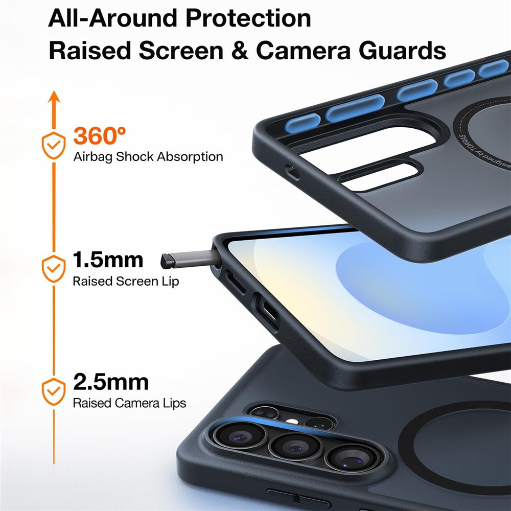 Husa de protectie Torras Guardian Magnetic Series compatibil cu Samsung Galaxy S26, Negru