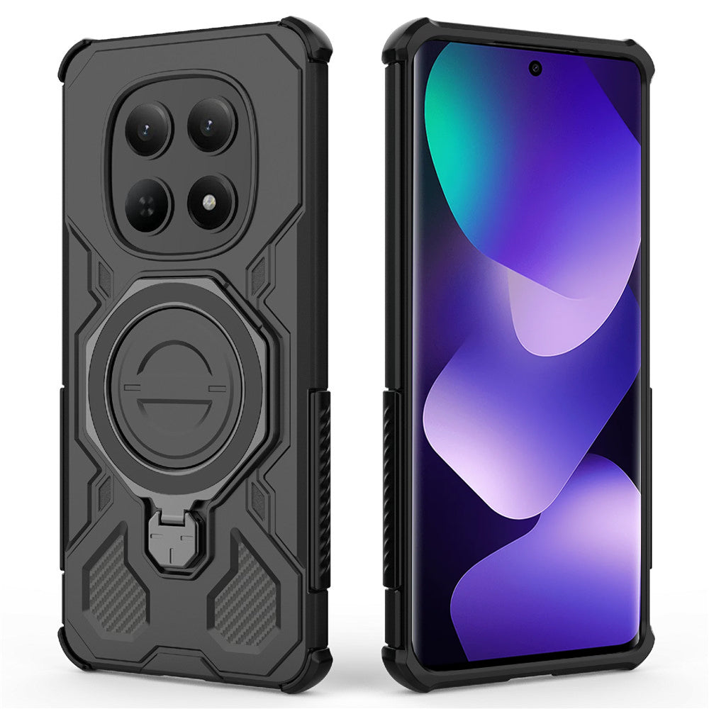 Husa de protectie Techsuit Carbon Shield PRO compatibil cu Xiaomi Redmi Note 15 5G / Poco M8 5G, Alb Transparent