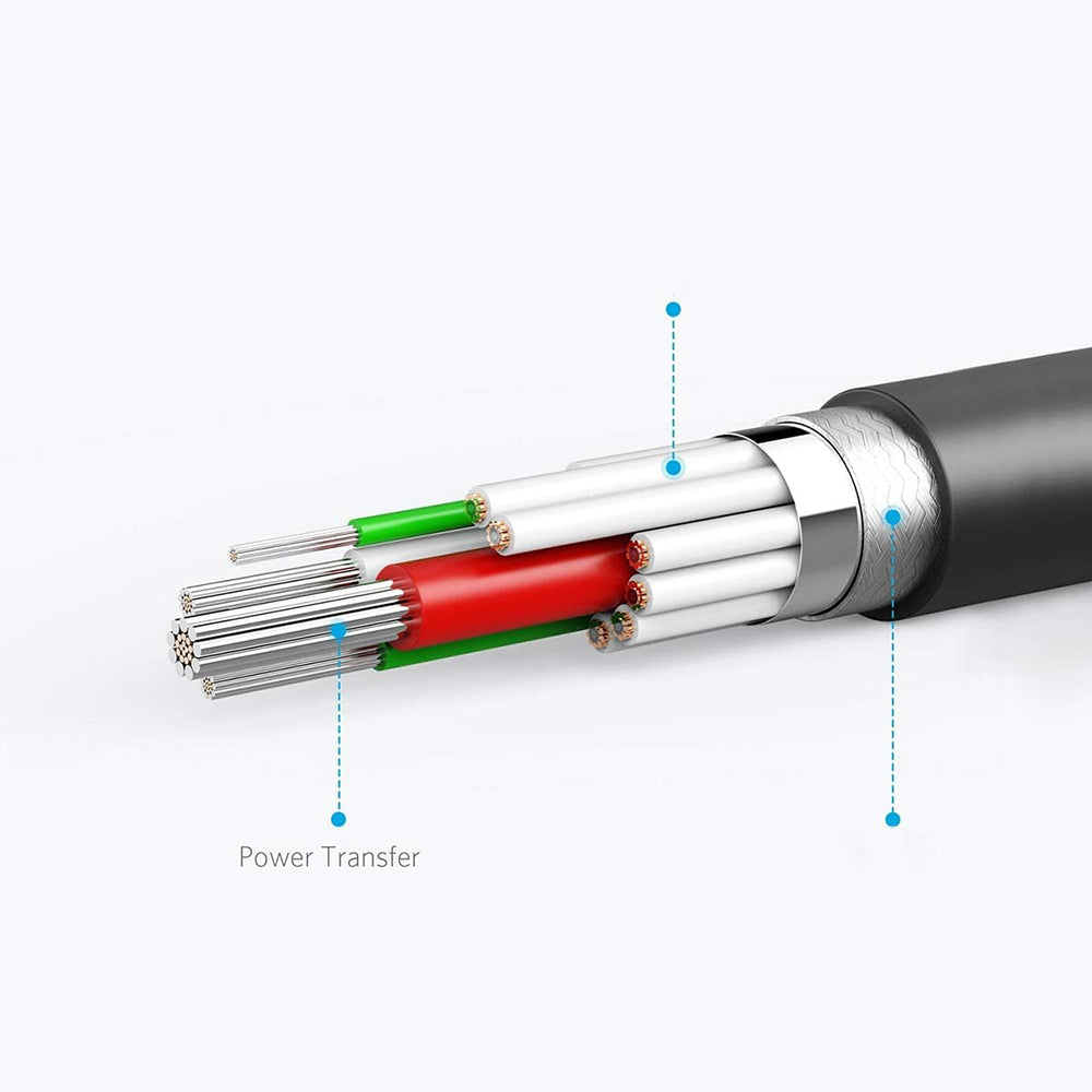 Cablu Borofone Energy Series (BX121), USB to Lightning, PVC, 2.4A, 1m, Negru
