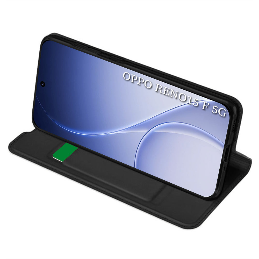 Husa de protectie Techsuit Magskin Book compatibil cu Oppo Reno15 F / Reno15 FS 5G, Negru