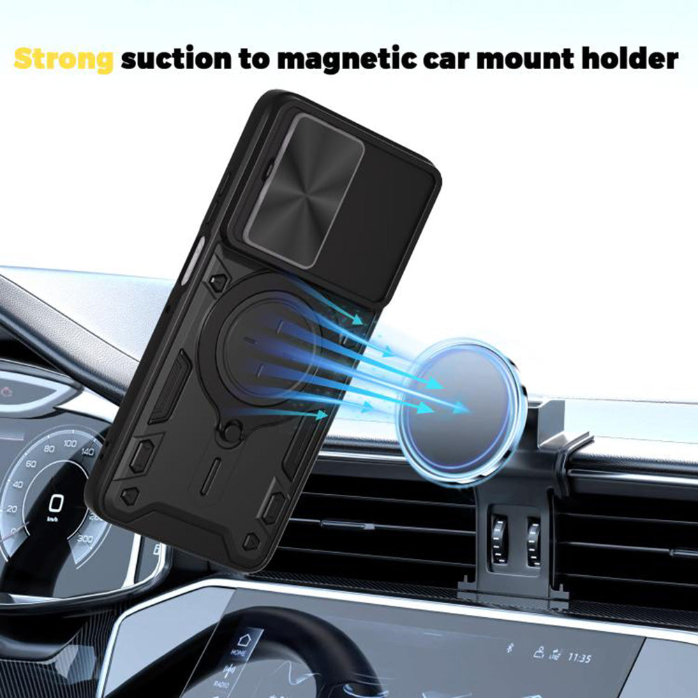 Husa de protectie Techsuit CamGuard Pro compatibil cu Motorola Moto G77 / G67, Negru