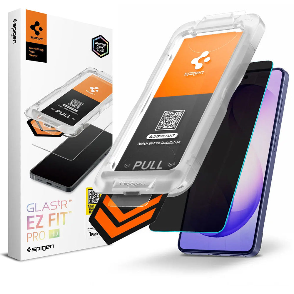Folie de protectie Spigen Glas.tR EZ-FIT Pro HD (AGL11098) compatibil cu Samsung Galaxy S26, Privacy