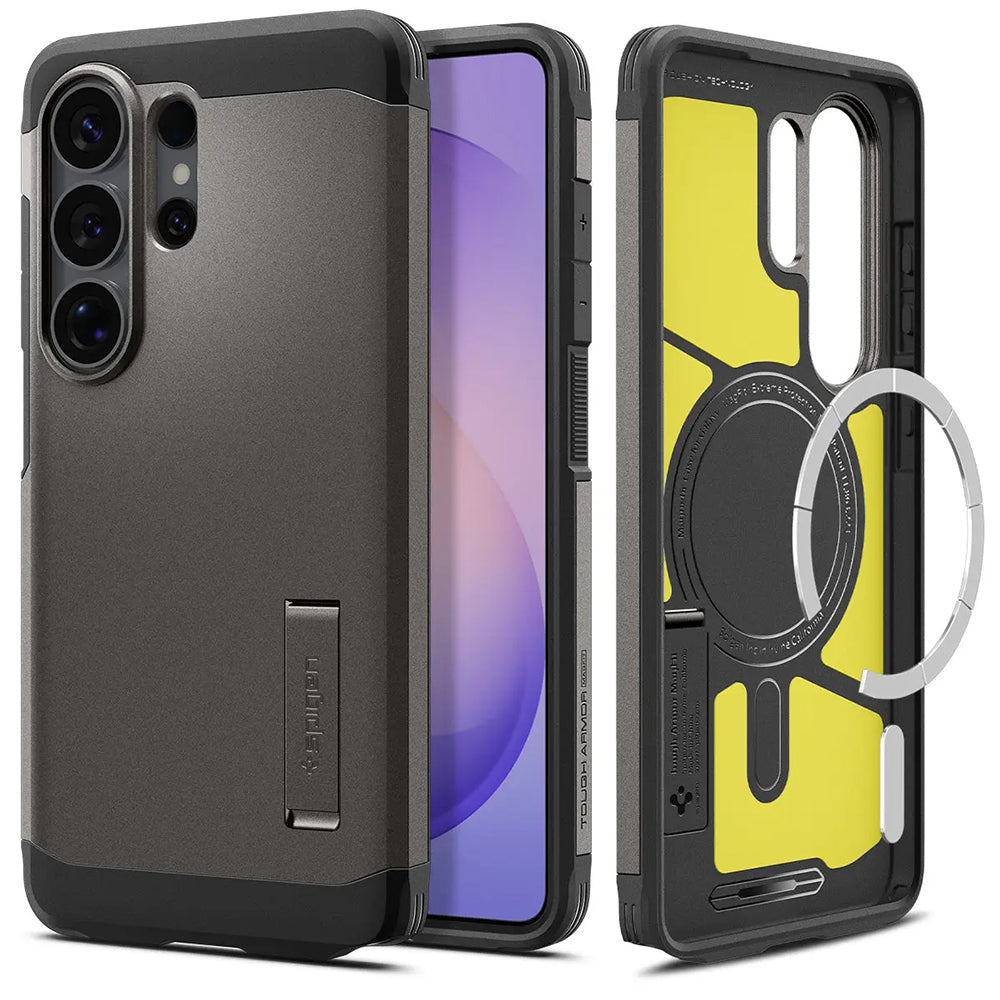Husa de protectie Spigen Tough Armor MagSafe (ACS10685) compatibil cu Samsung Galaxy S26 Ultra, Gunmetal