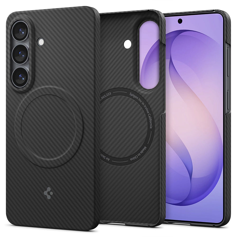 Husa de protectie Spigen Air Skin Aramid MagFit compatibil cu Samsung Galaxy S26, Negru