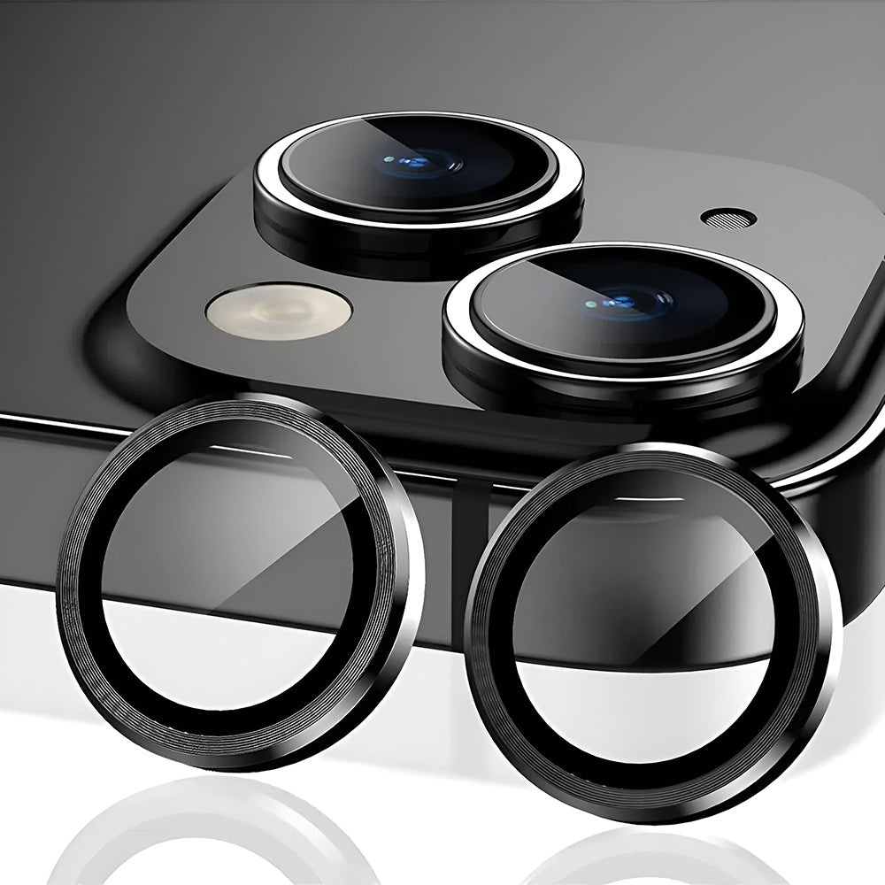 Folie de protectie Lito S+ Camera Glass compatibil cu iPhone 14 / iPhone 14 Plus, Negru /Transparent
