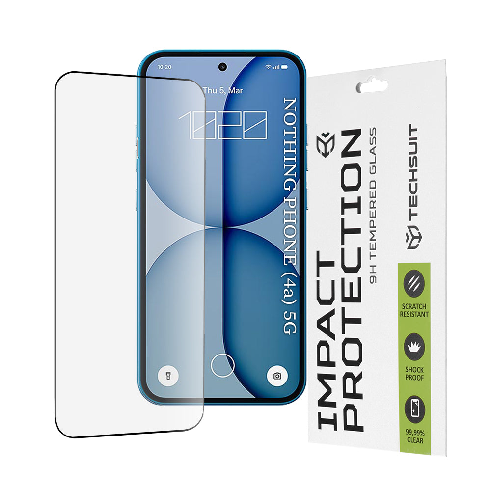 Folie de protectie Techsuit 111D Full Cover / Full Glue Glass compatibil cu Nothing Phone (4a), Negru