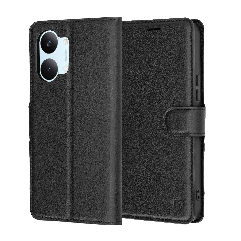 Husa de protectie Techsuit Leather Folio compatibil cu Xiaomi Poco X8 Pro Max, Negru