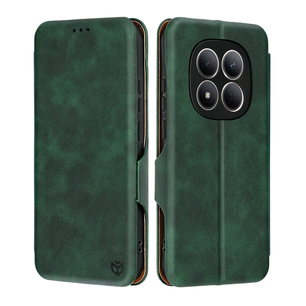 Husa de protectie Techsuit Safe Wallet Plus compatibil cu Xiaomi Redmi Note 15 Pro 5G, Verde