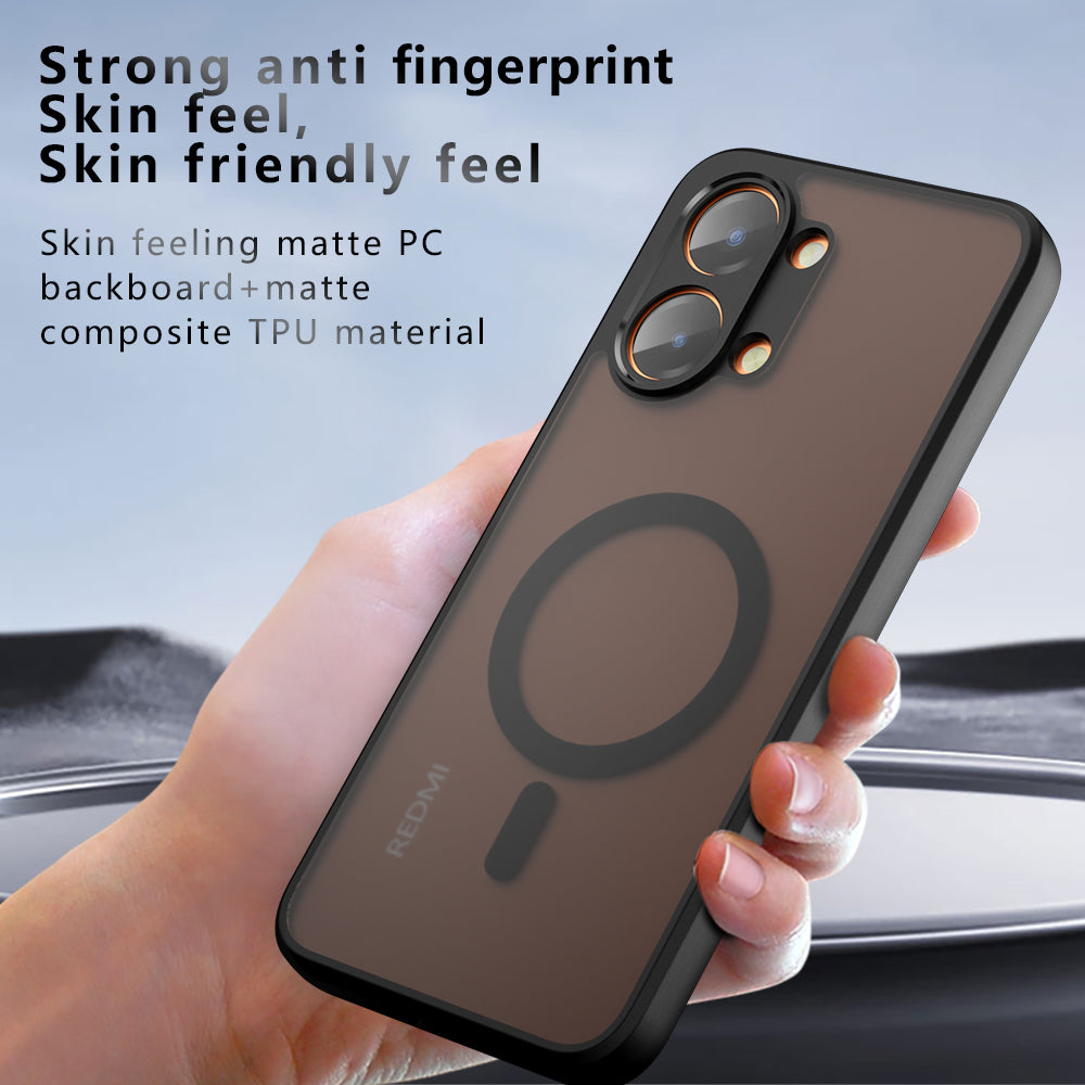 Husa de protectie Techsuit PureFrost MagSafe compatibil cu Oppo A6x 4G / Oppo A6x 5G / Oppo A6k 4G, Negru