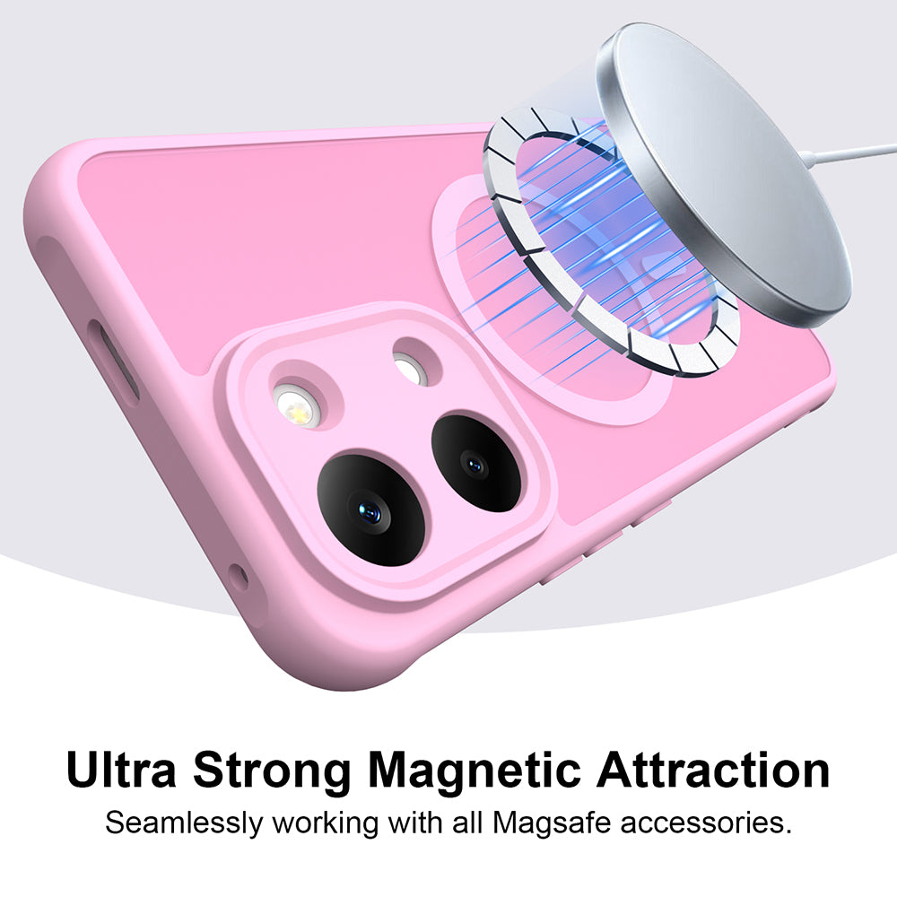 Husa de protectie Techsuit HaloFrost II MagSafe compatibil cu Xiaomi Poco X8 Pro Max, Roz