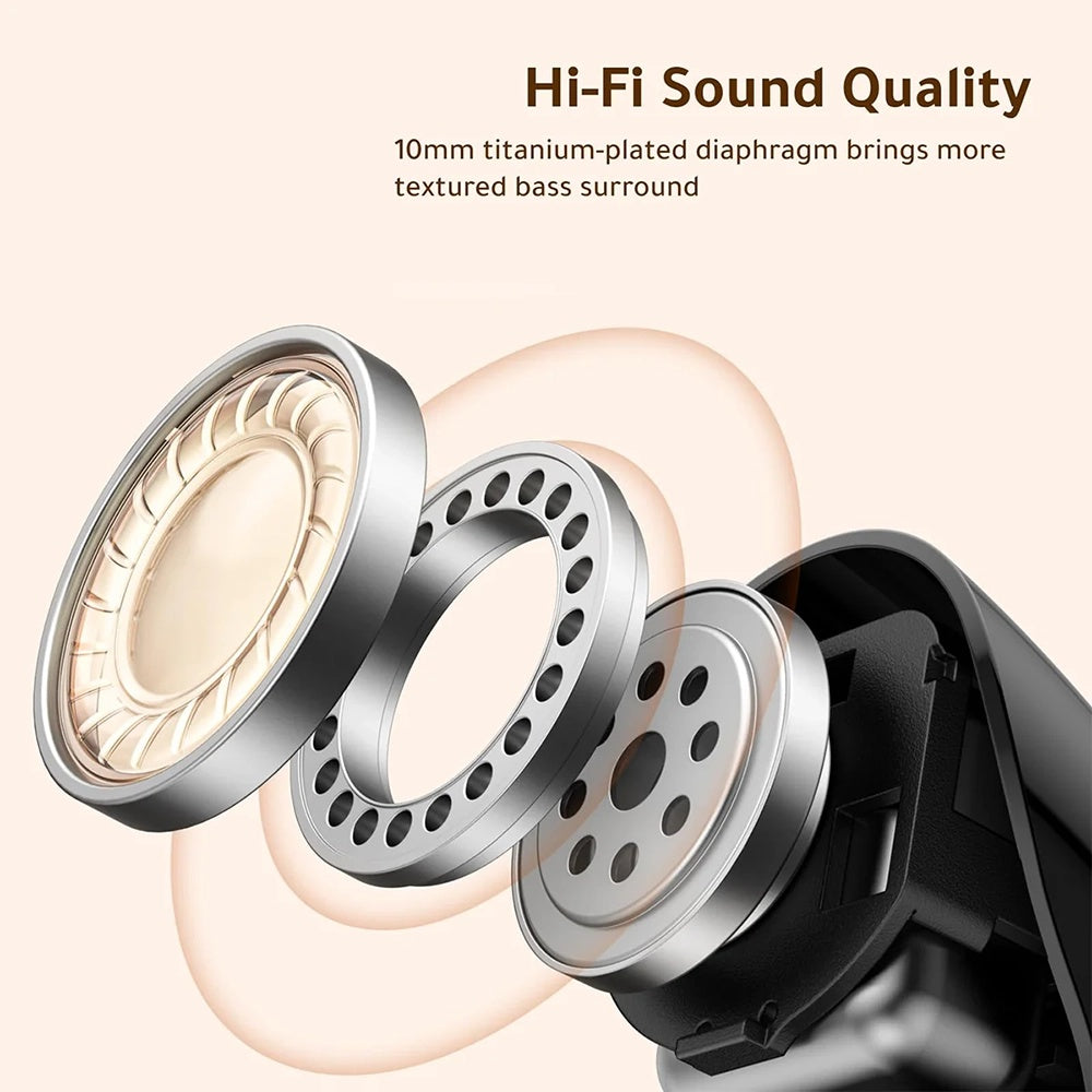 Ugreen Casti Ugreen Dots (75627), Bluetooth 6.0, Hi-Fi Sound, ENC Noise Reduction, HD Calls, IPX5, 500mAh, App, Alb – im