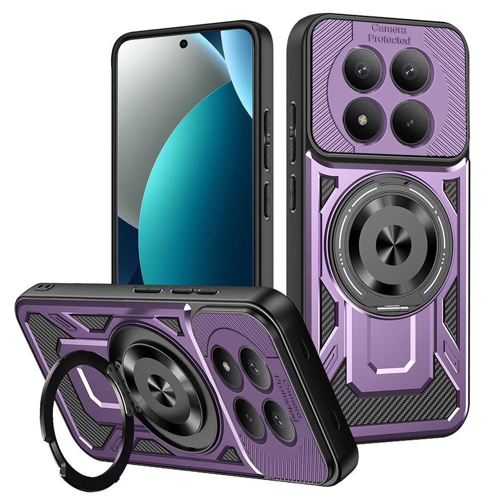 Husa pentru Xiaomi Redmi Note 15 Pro 4G - Techsuit RuggedCam - Purple