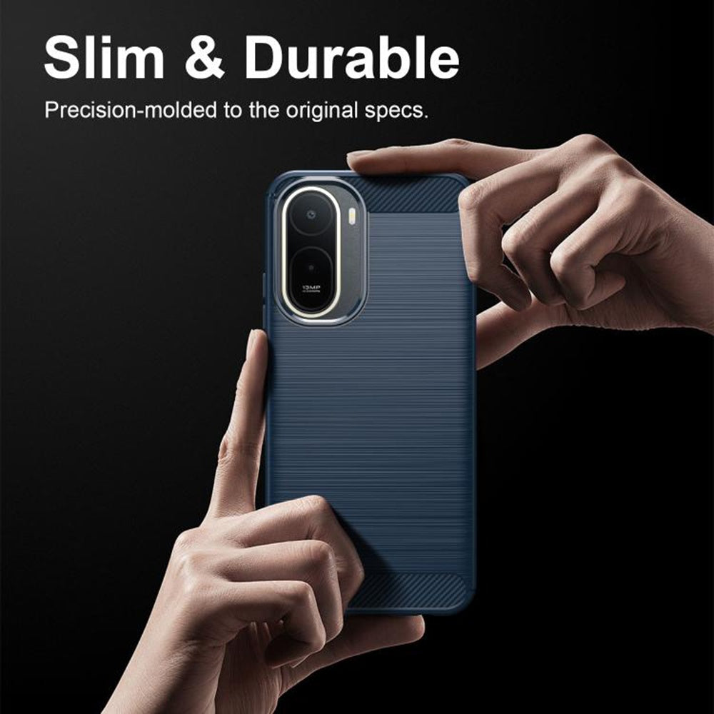 TechSuit Husa de protectie Techsuit Carbon Silicone compatibil cu Xiaomi Redmi A7 Pro 4G, Albastru – imagine 2