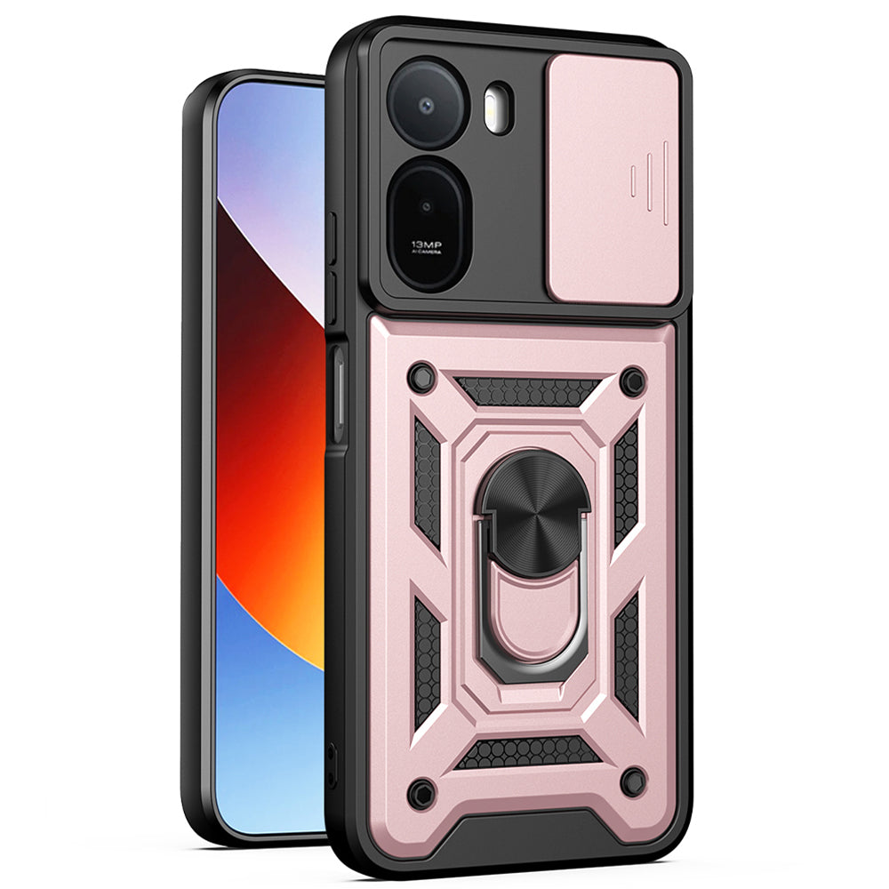 TechSuit Husa de protectie Techsuit CamShield Series compatibil cu Xiaomi Redmi A7 Pro 4G, Roz Auriu