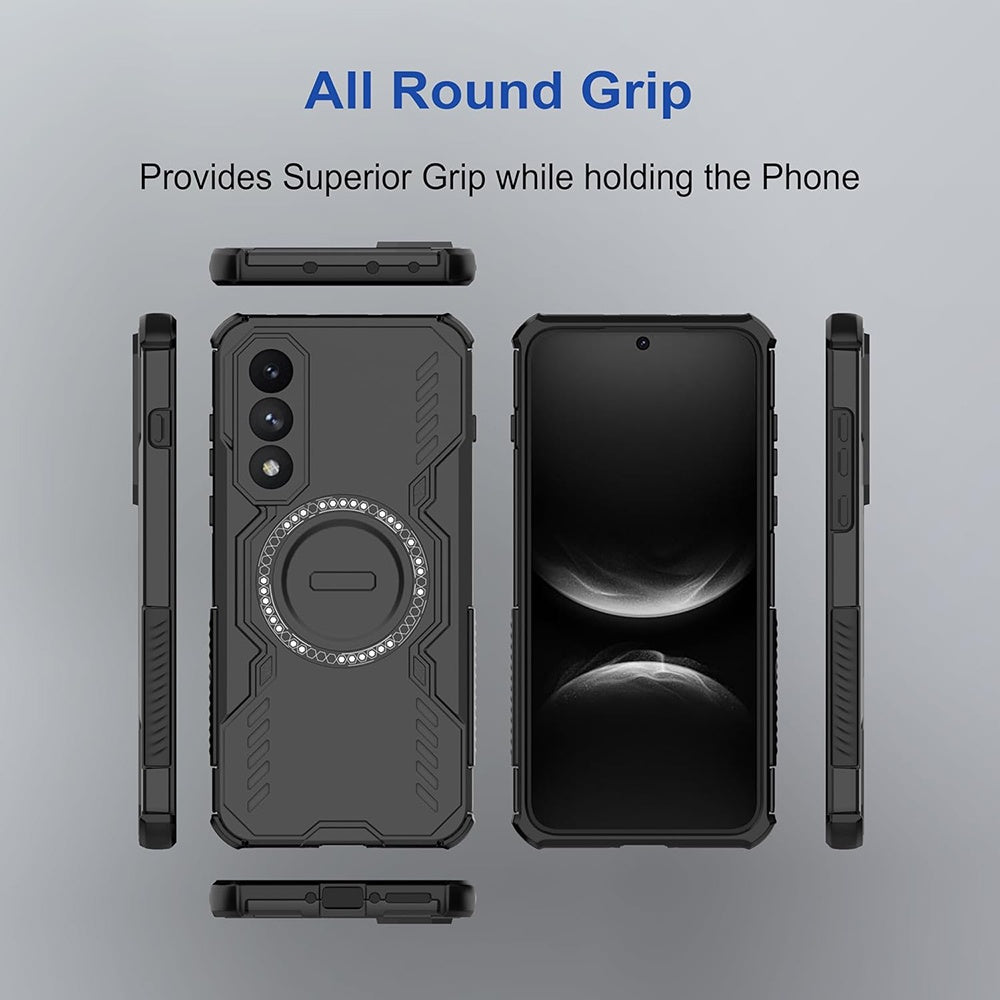 Husa de protectie Techsuit ArmorMag Case compatibil cu Honor 600 Pro, Albastru