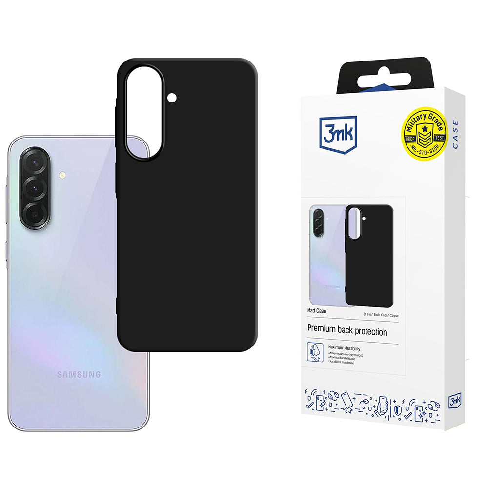 Husa de protectie 3mk Matt Case compatibil cu Samsung Galaxy A37 5G, Negru