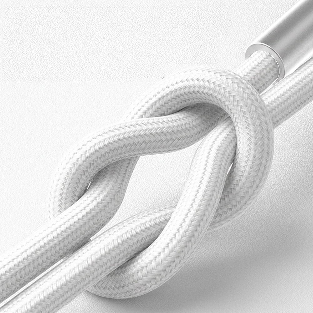 Cablu 3mk Hyper N-Series, USB-C, 100W, 2m, Alb