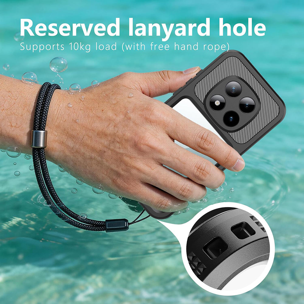 ShellBox Husa de protectie ShellBox Waterproof IP68 compatibil cu Xiaomi Redmi Note 15 Pro 5G, Negru – imagine 7