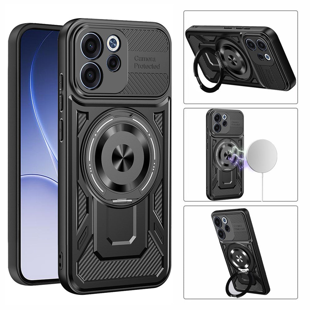 Husa de protectie Techsuit RuggedCam compatibil cu Oppo Reno15 F / Reno15 FS 5G, Gri
