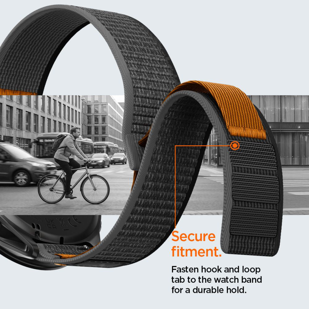 Curea smartwatch Spigen compatibil cu Garmin Venu 2 / Garmin Forerunner 265 / Garmin Venu 3, Negru