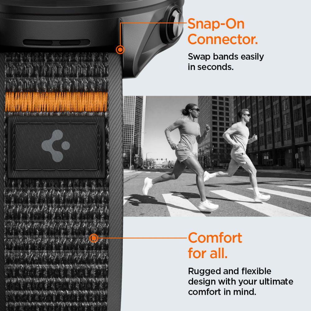 Curea smartwatch Spigen compatibil cu Garmin Venu 2 / Garmin Forerunner 265 / Garmin Venu 3, Negru