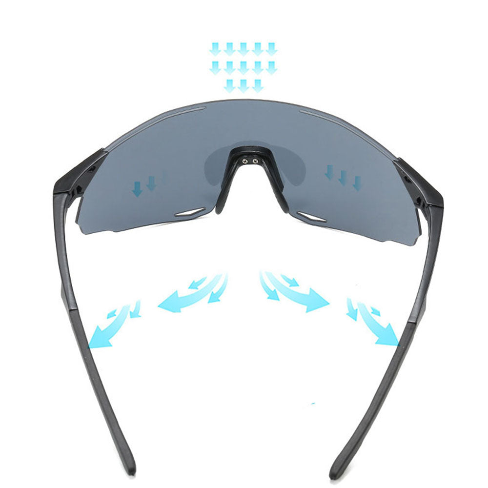 Ochelari Sport Techsuit (8853), TR90, Negru / Argintiu