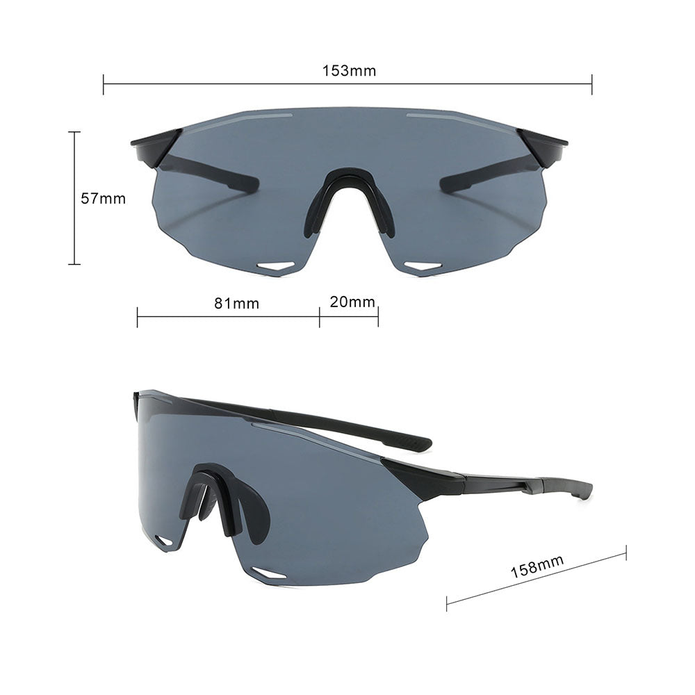Ochelari Sport Techsuit (8853), TR90, Negru / Argintiu
