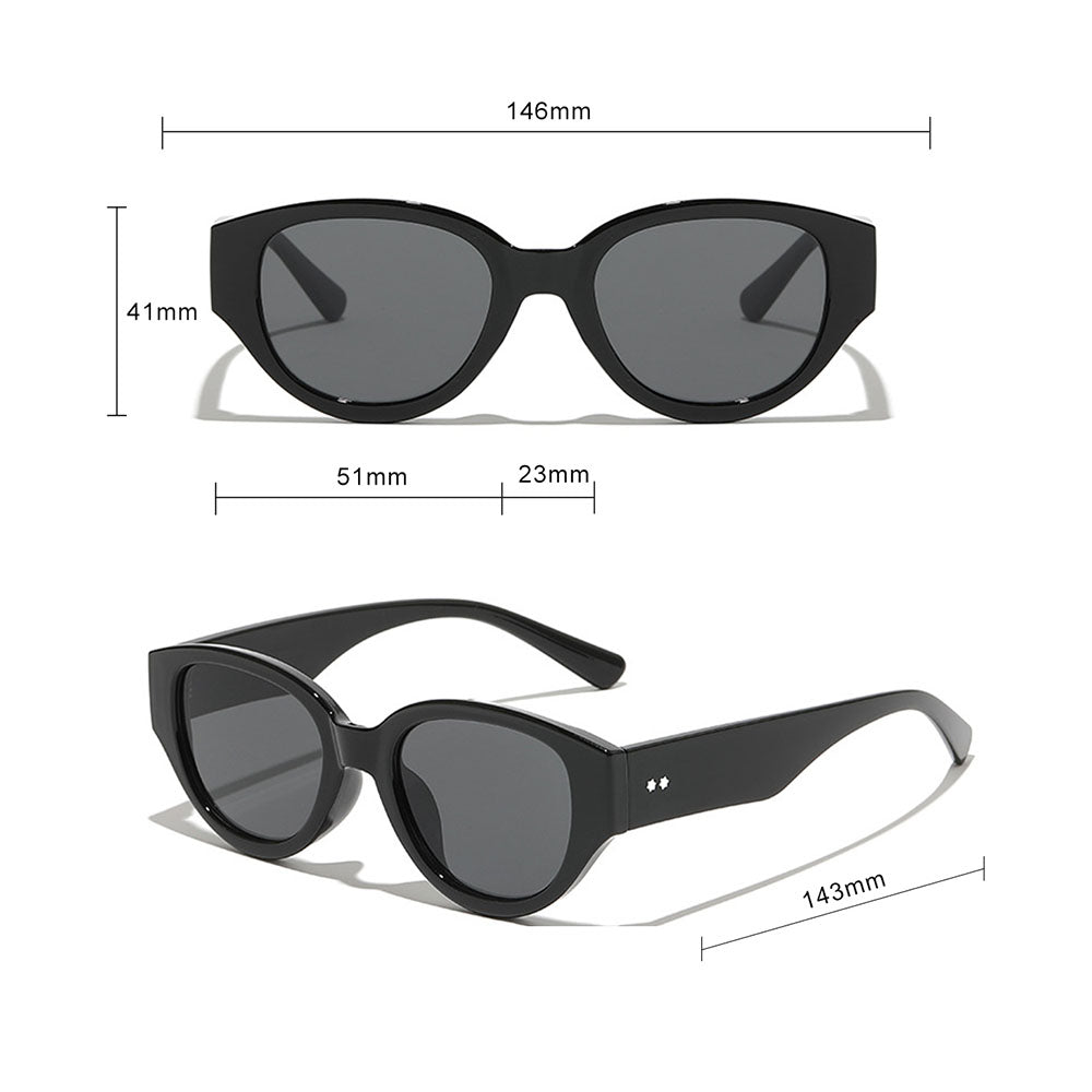 Ochelari de Soare Techsuit (17002), Oval, Policarbonat, Negru