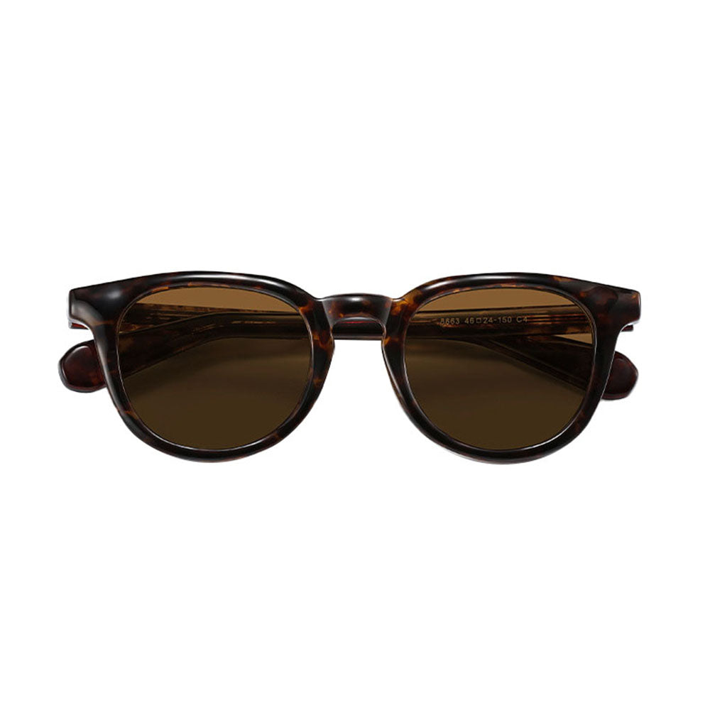 Ochelari de Soare Techsuit (8663), Rotunzi, TR90, Maro