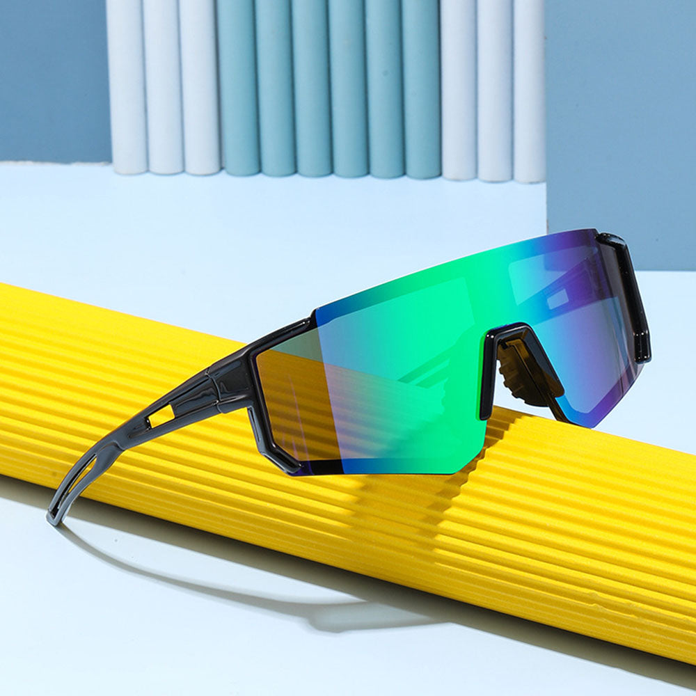 Ochelari de Soare Sport, pentru Copii, Polarizati - Techsuit (R601) - Black / Orange / Yellow