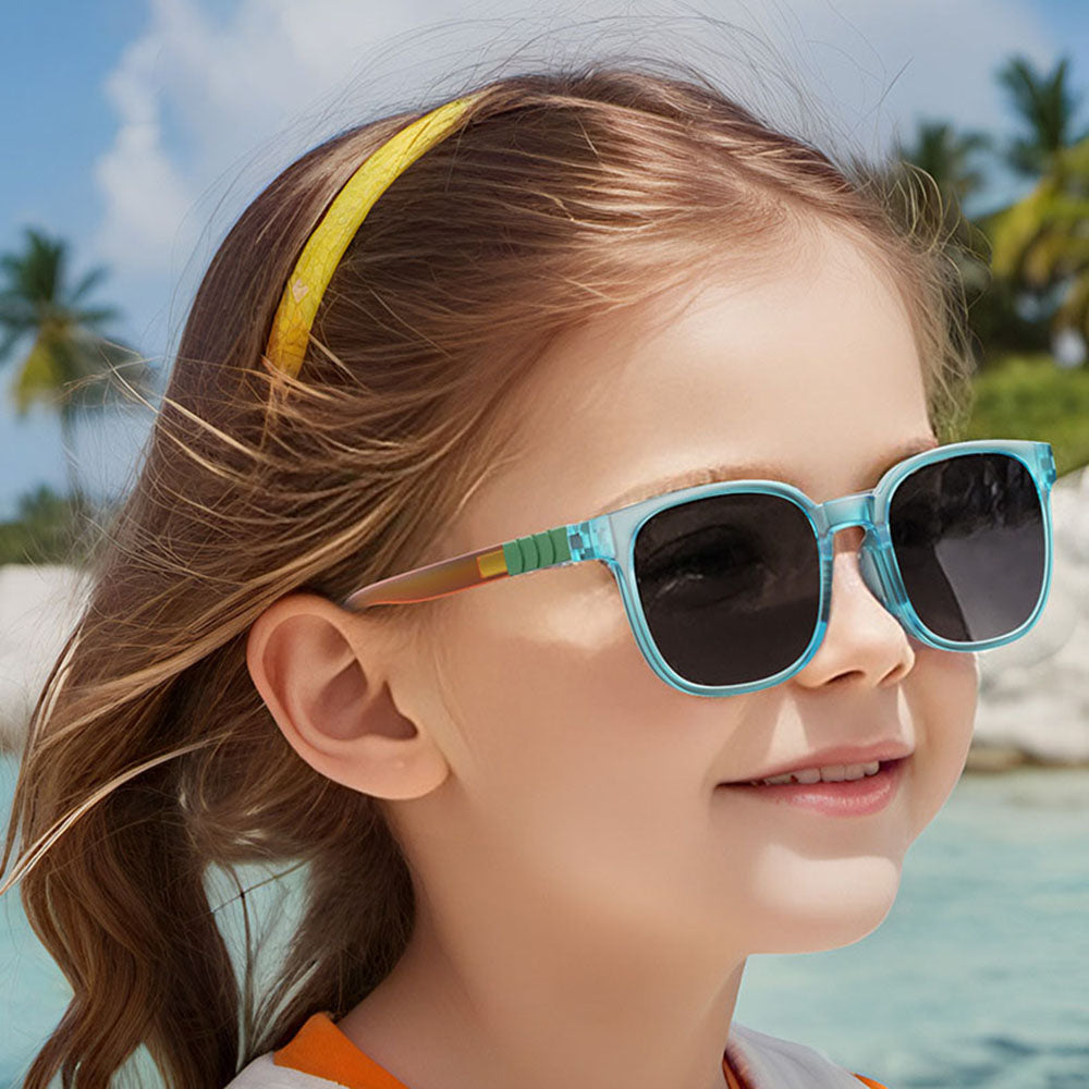 Ochelari de Soare Techsuit (9694), TR Frame, Gri Lentile, Albastru Multicolor