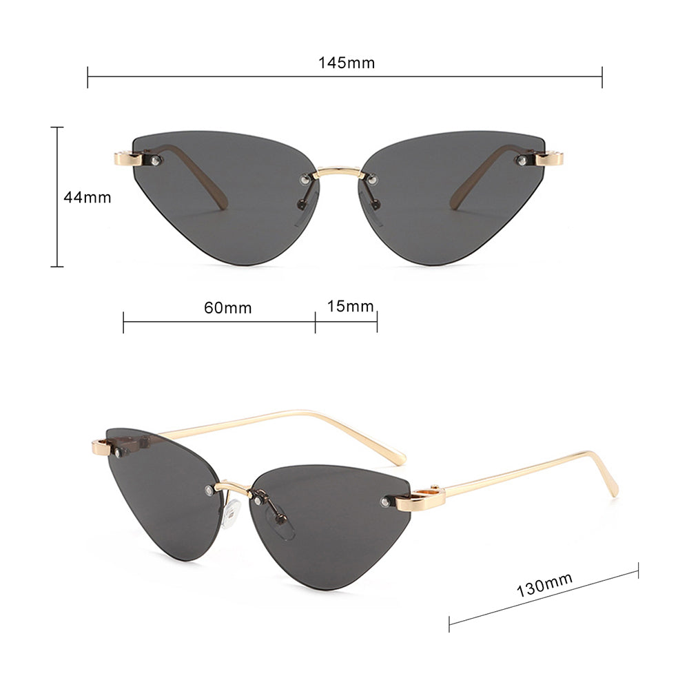 Ochelari de Soare Techsuit (S099), Cat Eye, Maro