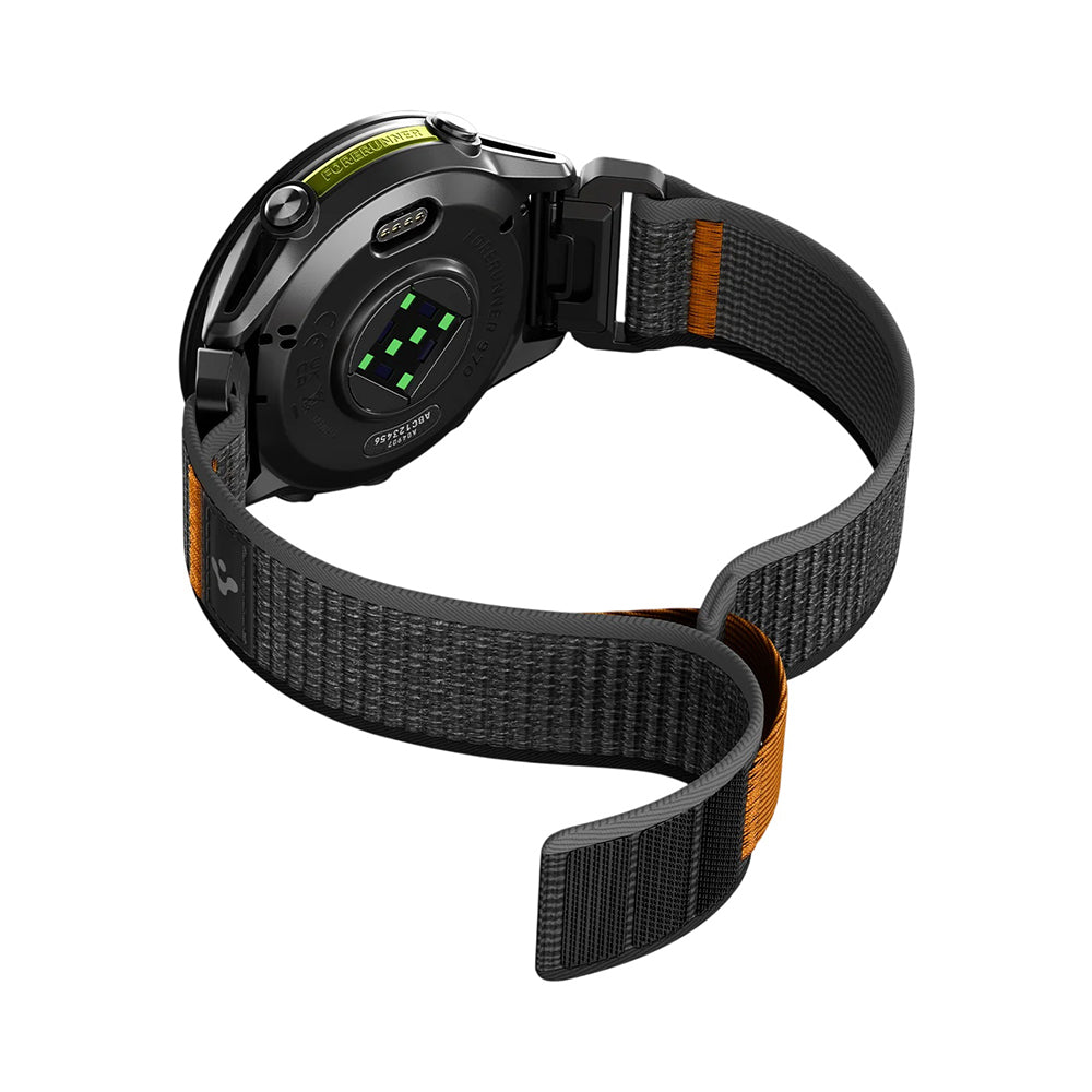 Curea smartwatch Spigen Athlex Air compatibil cu Garmin Fenix 5 / Fenix 6 / Forerunner 945, Negru