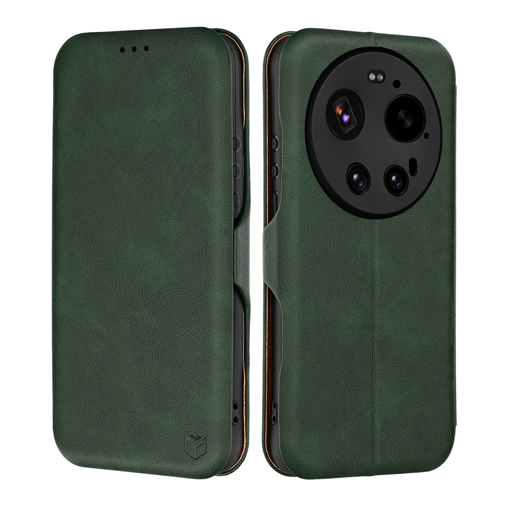 Husa de protectie Techsuit Safe Wallet Plus compatibil cu Xiaomi 17 Ultra, Verde