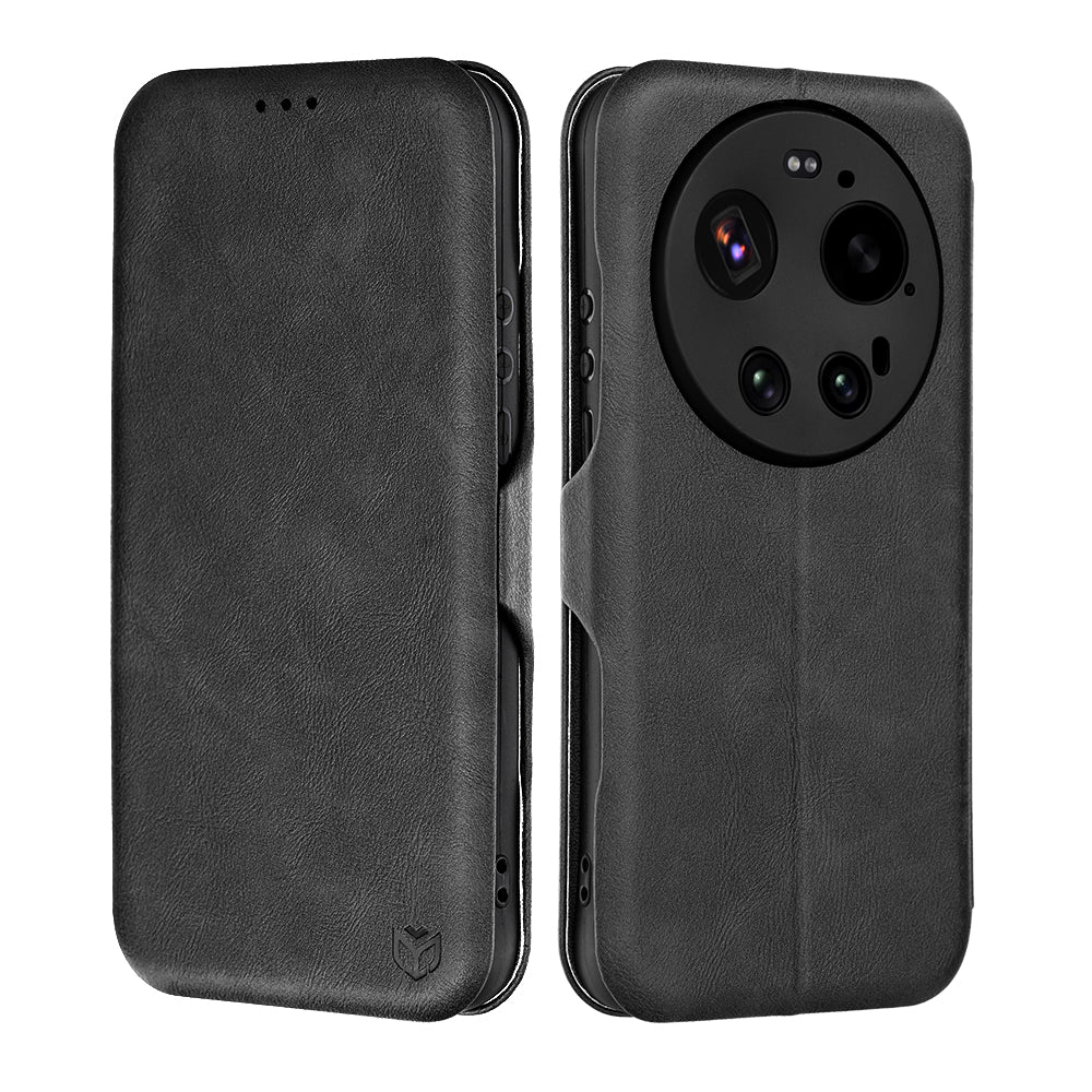Husa de protectie Techsuit Safe Wallet Plus compatibil cu Xiaomi 17 Ultra, Negru
