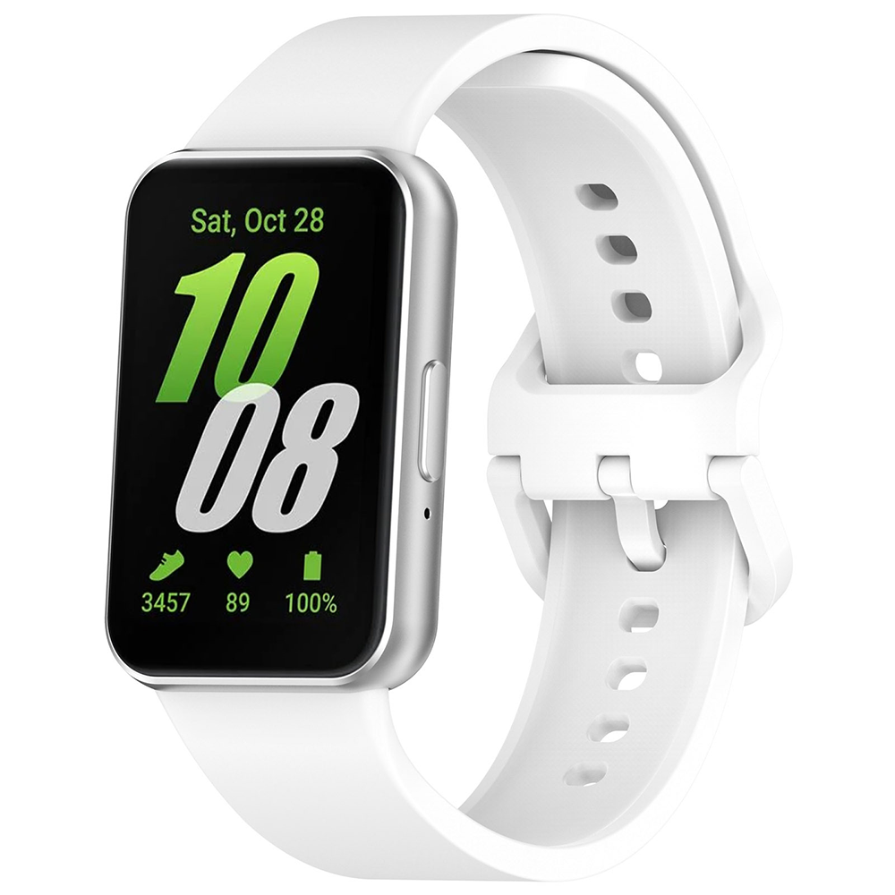 Curea smartwatch Techsuit compatibil cu Samsung Galaxy Fit3, Alb