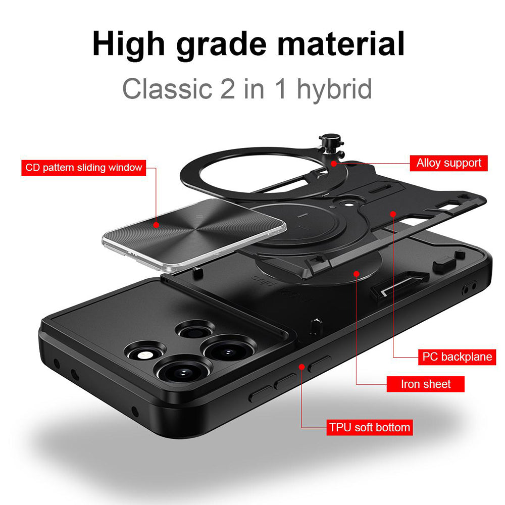 Husa de protectie Techsuit CamGuard Pro compatibil cu Oppo A6 Pro 4G / Oppo A6 Pro 5G, Roșu