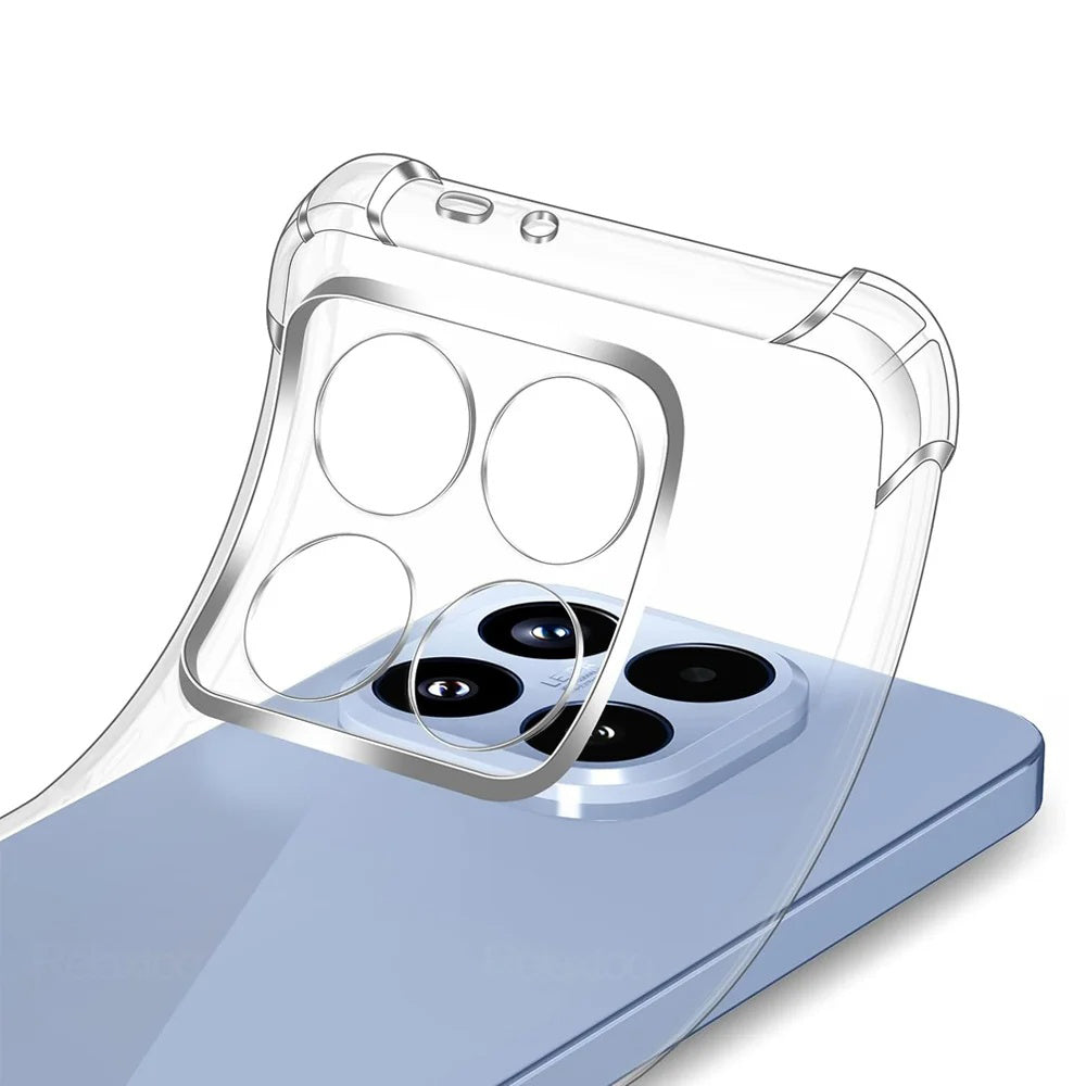 Husa de protectie Techsuit Shockproof Clear Silicone compatibil cu Xiaomi 17T, Transparent