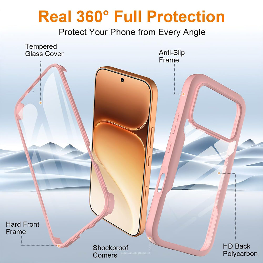 Husa de protectie Techsuit ColorVerse 360 Series compatibil cu Honor 600 / 600 Pro, Roz