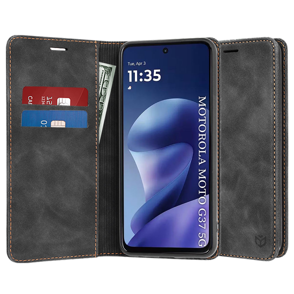 Husa de protectie Techsuit Confy Cover compatibil cu Motorola Moto G37 / G37 Power / G47, Negru