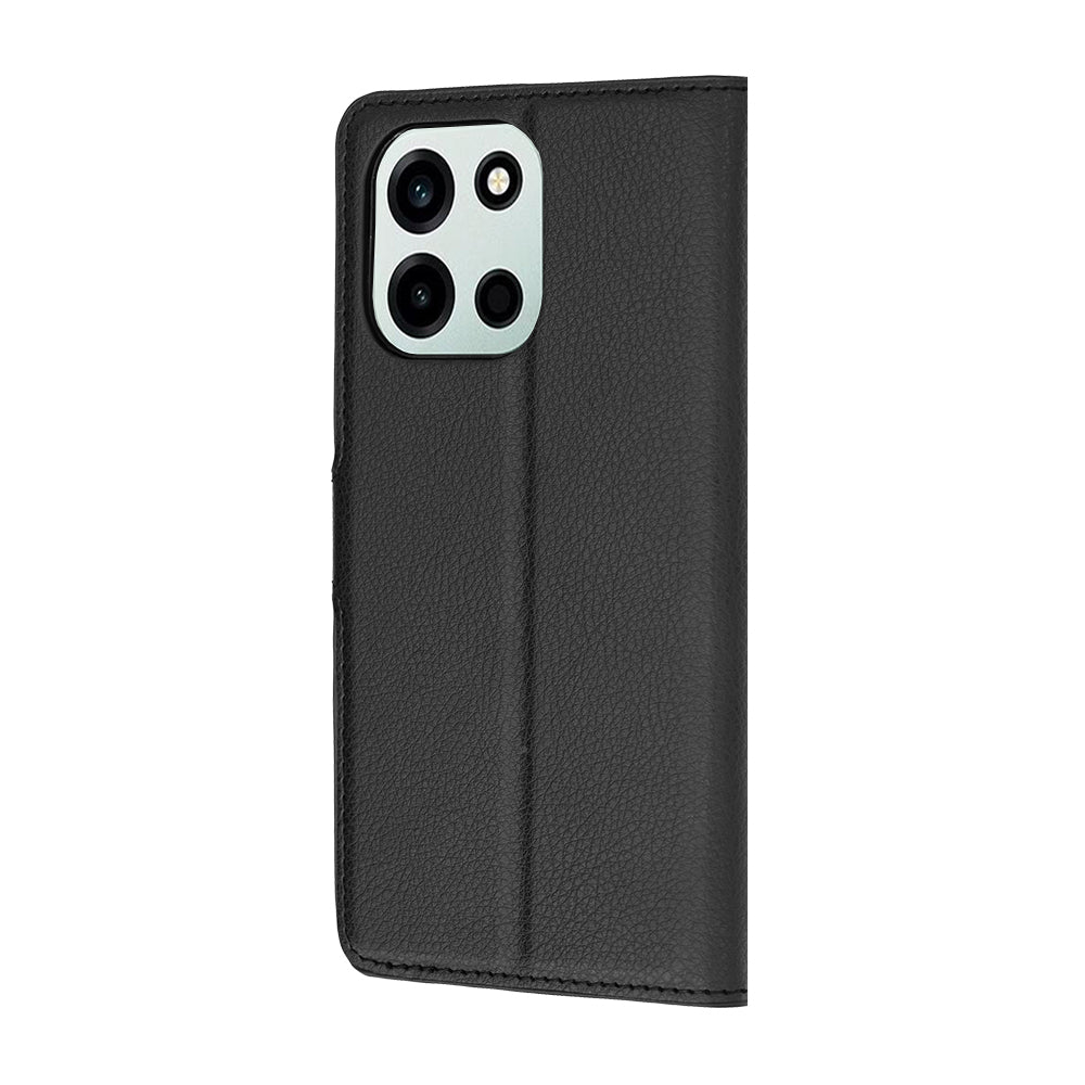 Husa de protectie Techsuit Leather Folio compatibil cu OnePlus Nord 6, Negru