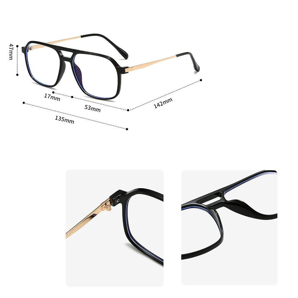 Ochelari Protectie Calculator Techsuit Reflex PC (83092), Supradimensionati, Negru / Auriu