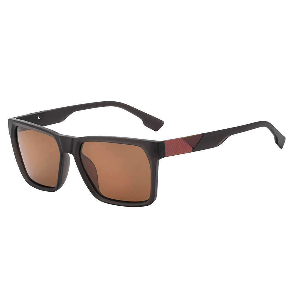 Ochelari de soare Techsuit (8500), Flat-Top, UV400, Maro
