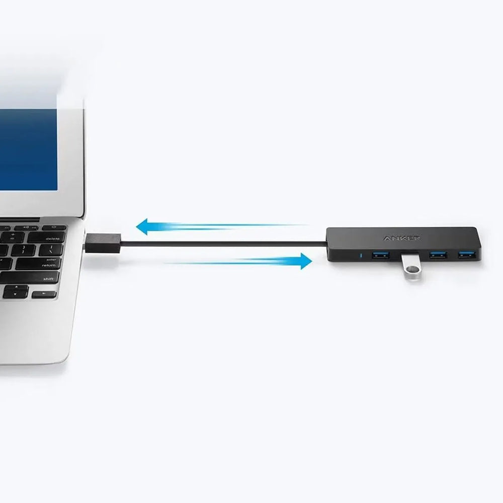 Hub Anker A7516016, 4x USB 3.0 Gen 1 5Gbps, Negru