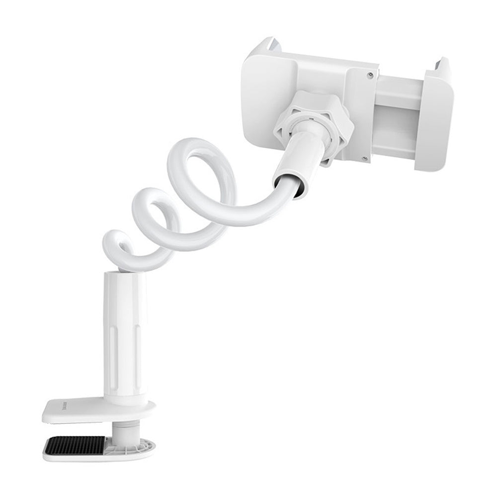 Suport Birou Borofone Bright Shell (BH23), Brat Flexibil, Rotire 360°, Alb