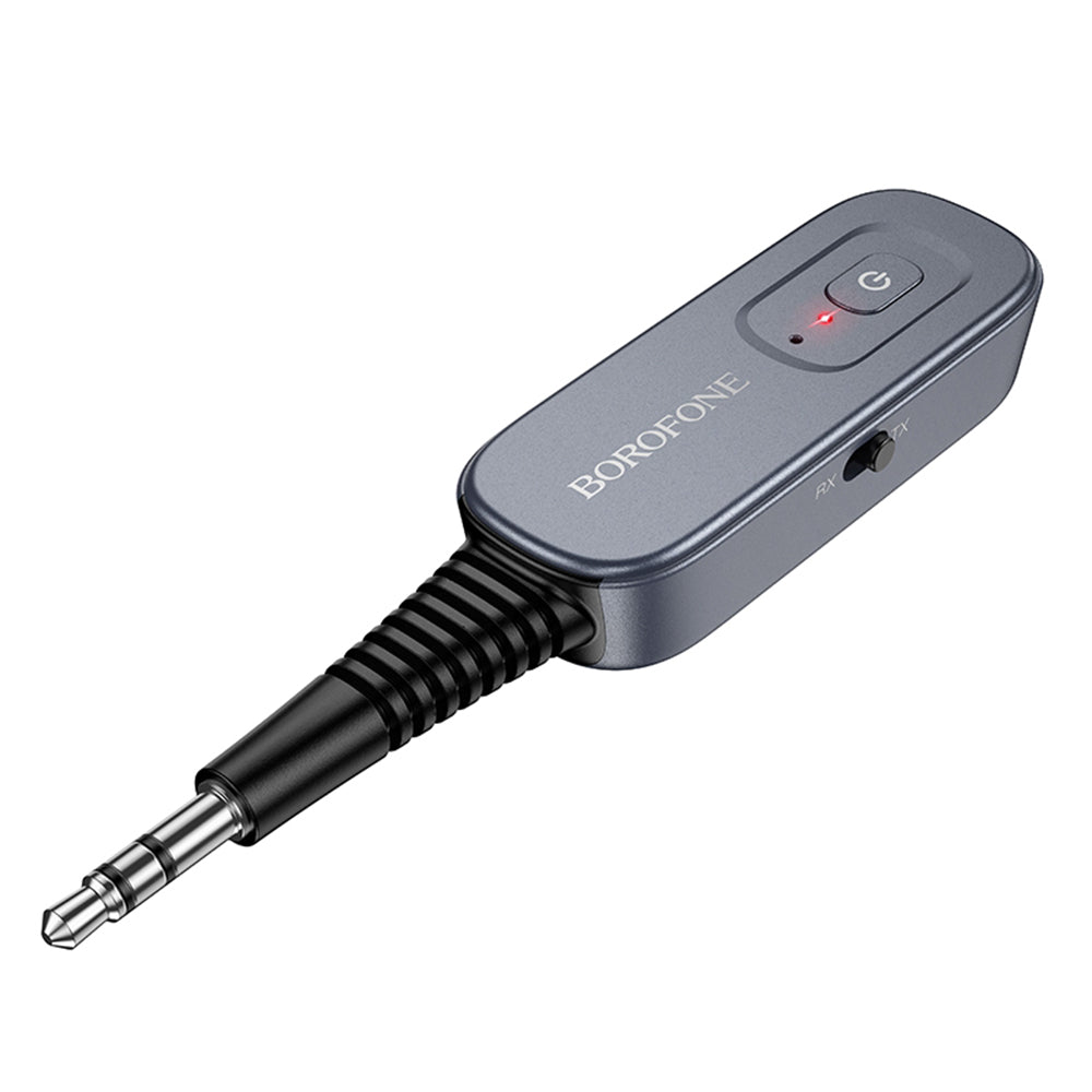 Adaptor Borofone Clear Way (BC51), Jack 3.5mm / Bluetooth V5.4, Gri